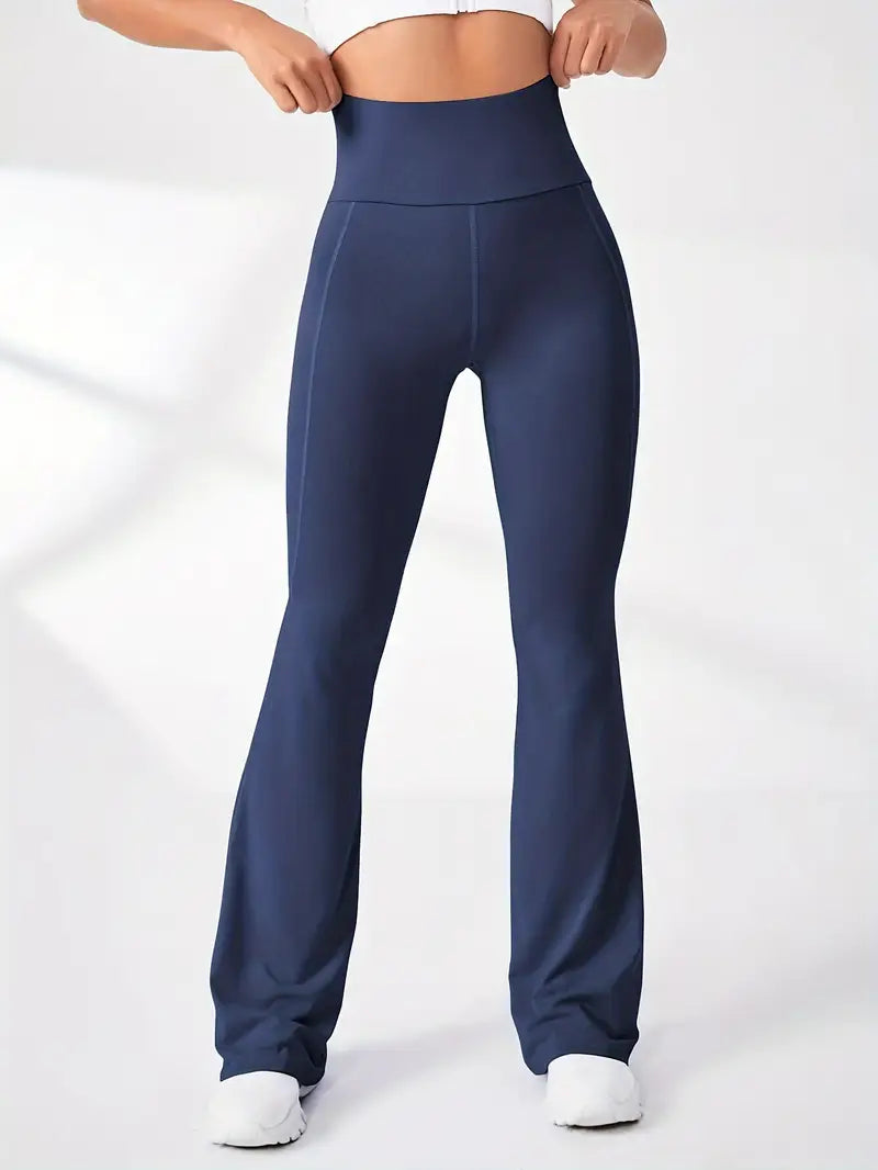 High-Waist Slimming Flared Pants