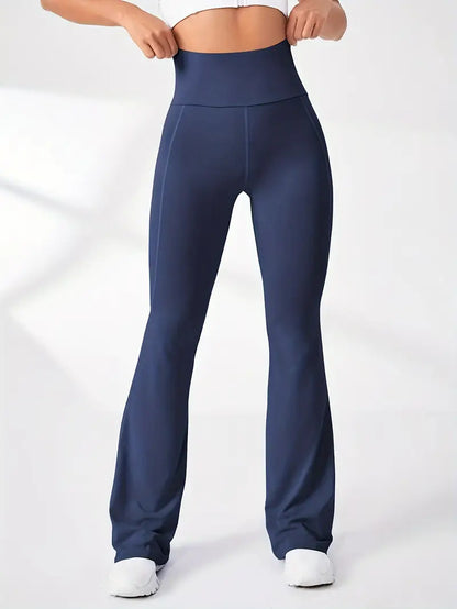 High-Waist Slimming Flared Pants