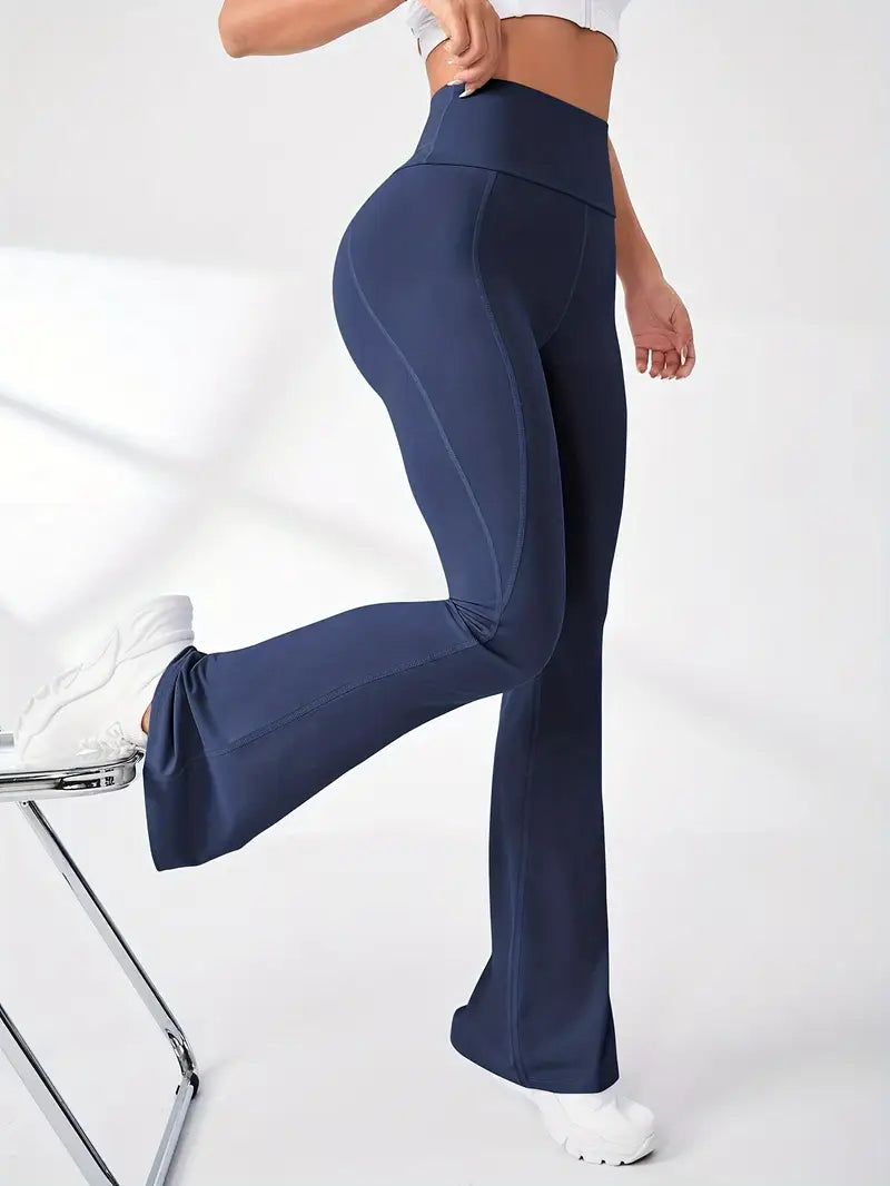 High-Waist Slimming Flared Pants
