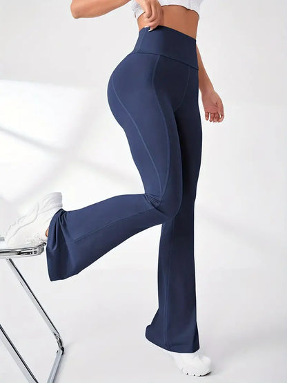 High-Waist Slimming Flared Pants