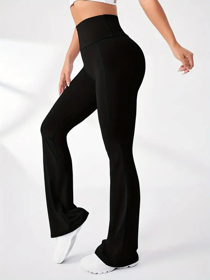 High-Waist Slimming Flared Pants