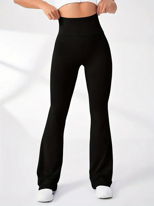 High-Waist Slimming Flared Pants